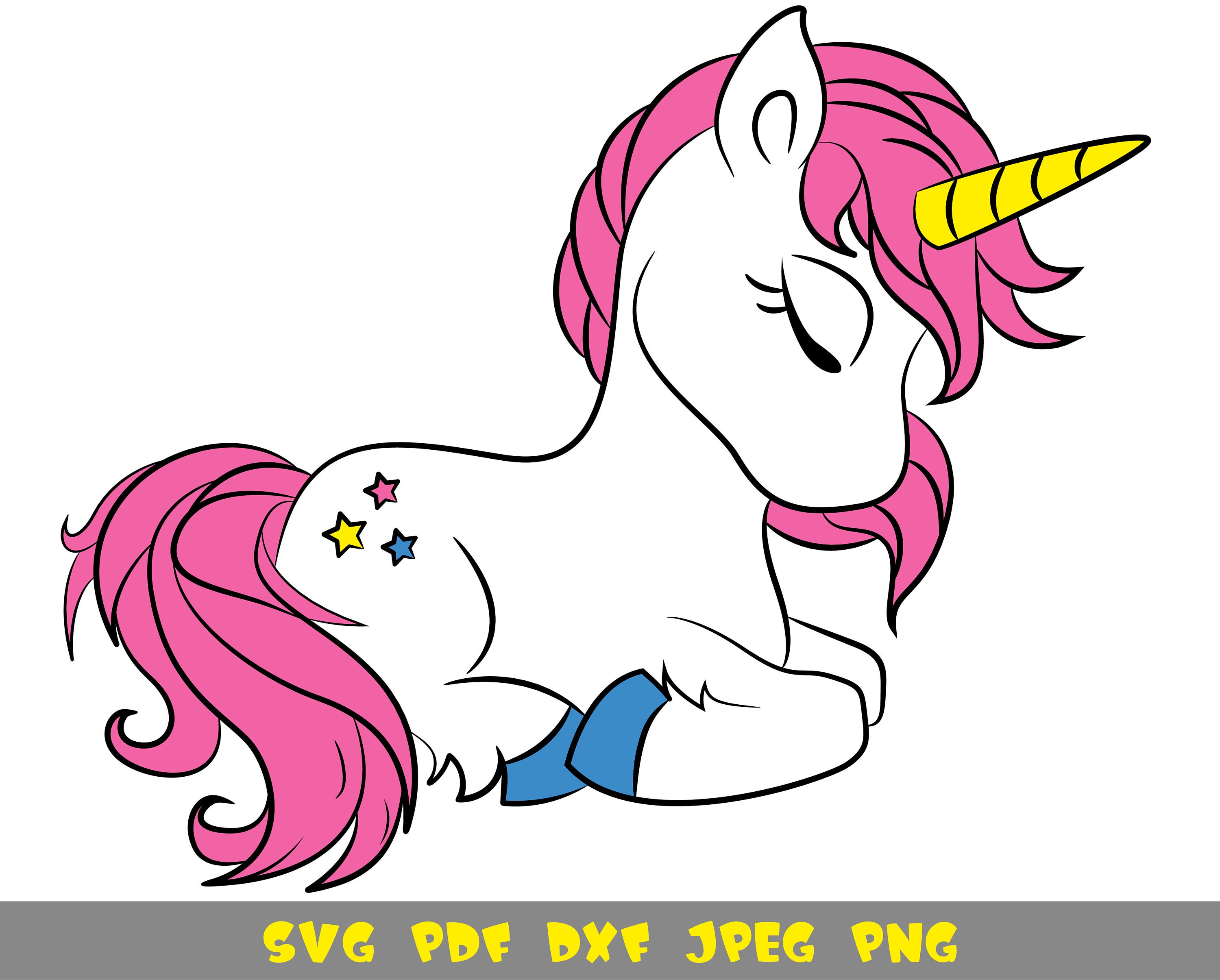 Magical bebé unicornio svg archivo para niñas diseño de | Etsy
