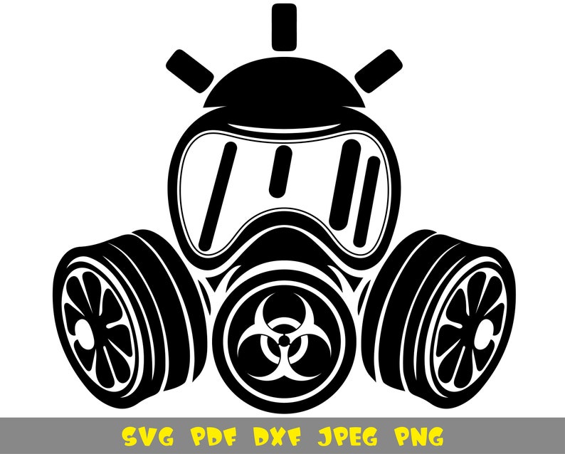 Download Gas mask svg file for sublimation design | Etsy