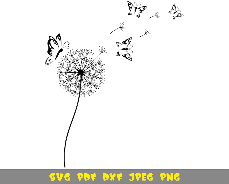 Free Free 215 Butterfly Dandelion Svg SVG PNG EPS DXF File
