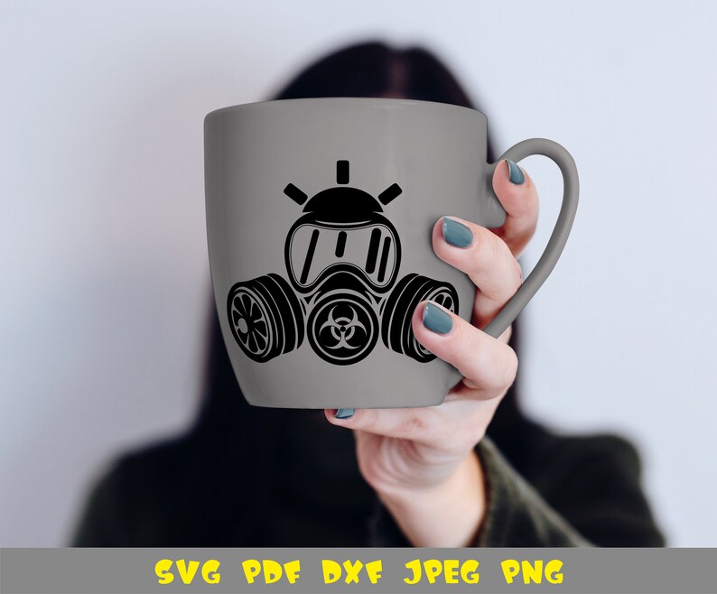Download Gas mask svg file for sublimation design | Etsy