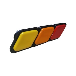 TriColor Heritage 3 Color Grille Badge Emblem Grill