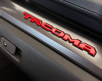 4th gen Tacoma glovebox letters Overlays 2024 - present