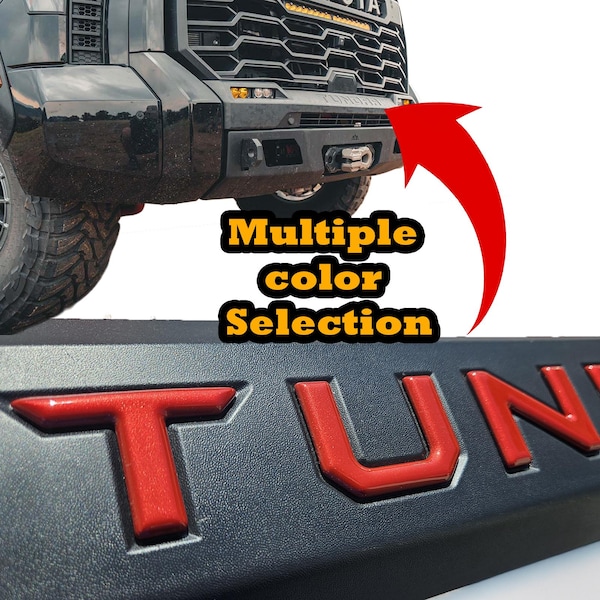3rd Gen Tundra Front Bumper Letters: Color Matched (2022-2026)