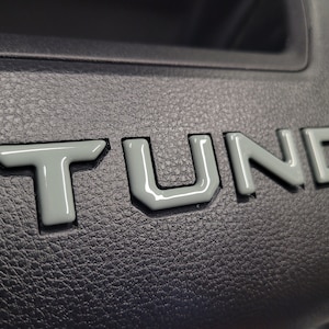 Premium 3D Dashboard glovebox letters for 2022-2024 Tundra