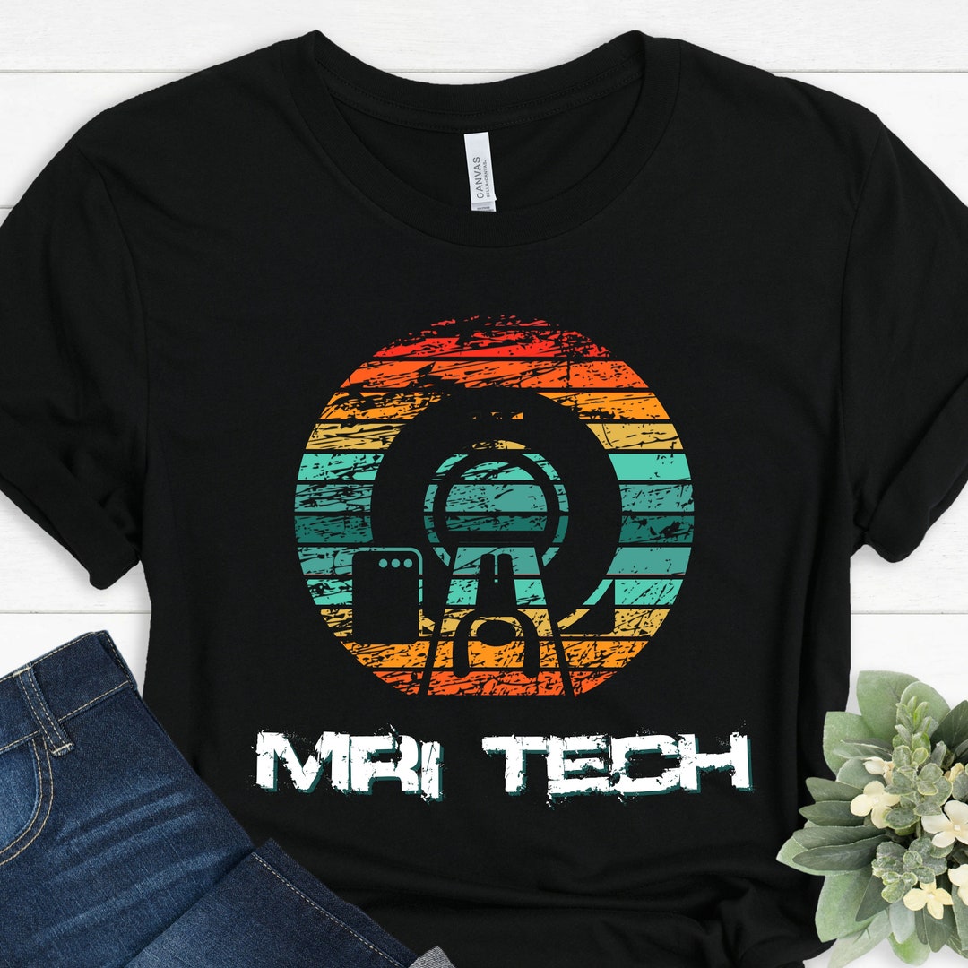 MRI Tech Unisex Graphic Tee Shirt, MRI Imaging Technologist Specialist
