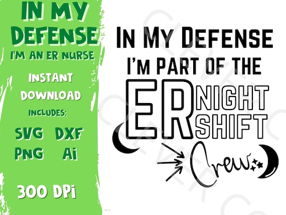 ER Night Shift Crew Svg - Emergency Department LPN Sarcastic Nurse Png - Sassy Digital Nurse Funny - Sarcastic CNA Nurse Digital Download