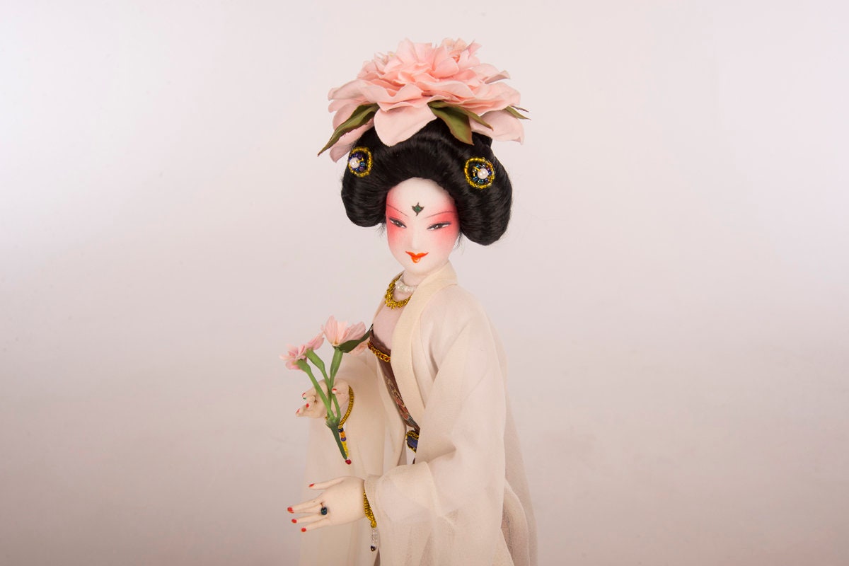 China's Doll Silk Figurines - Etsy