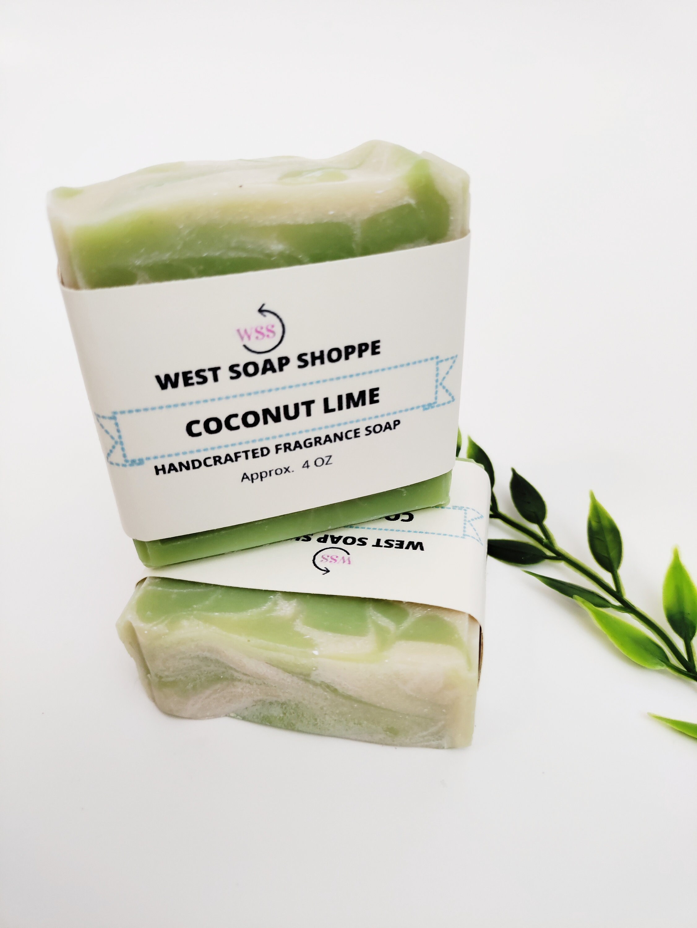 Coconut Lime Fragrance Soap Handmade Soap Coconut Lime Cold Process Soap Coconut Bar Soap