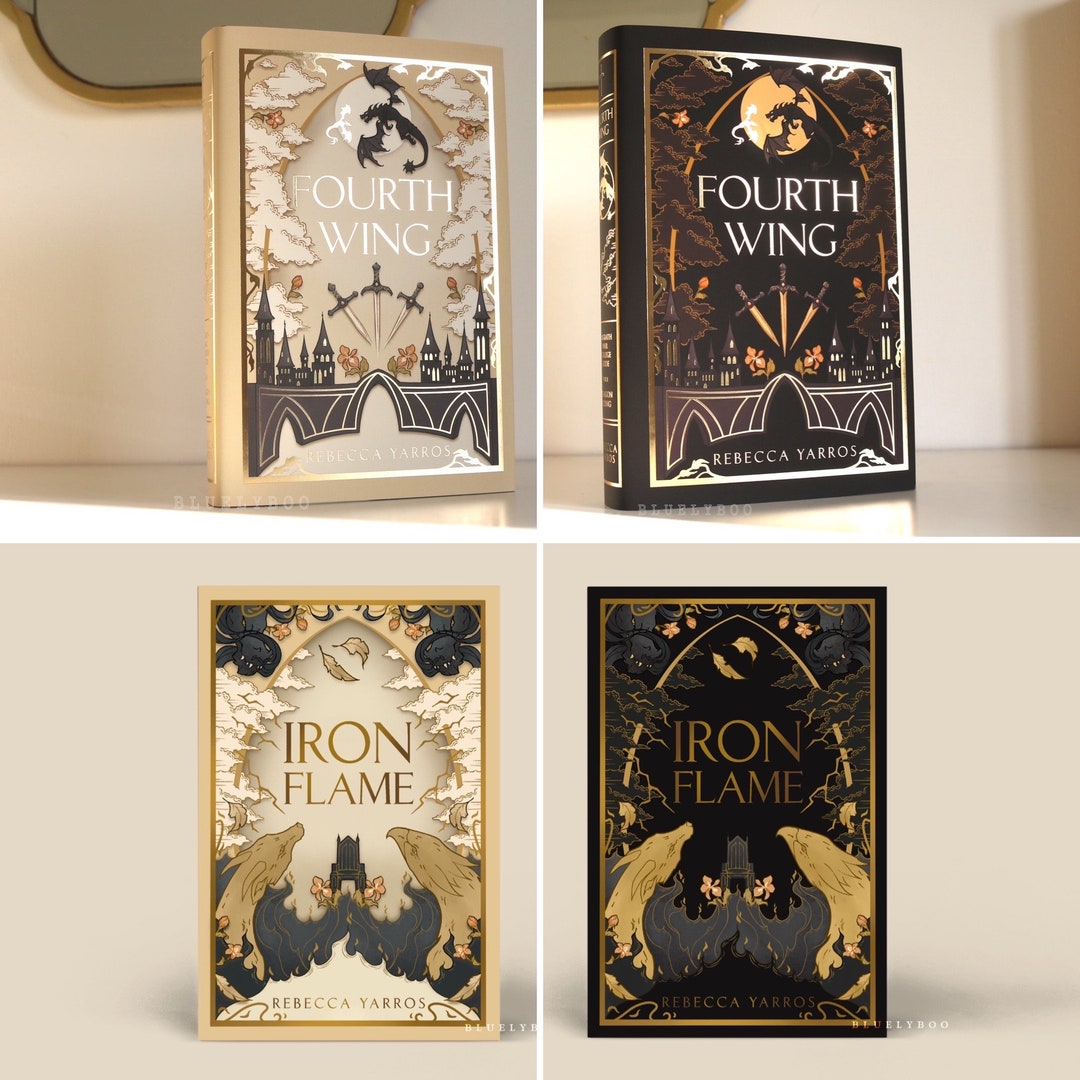 Dust Jacket Fourth Wing, Iron Flame Officially Licensed Book Cover Bookish Etsy