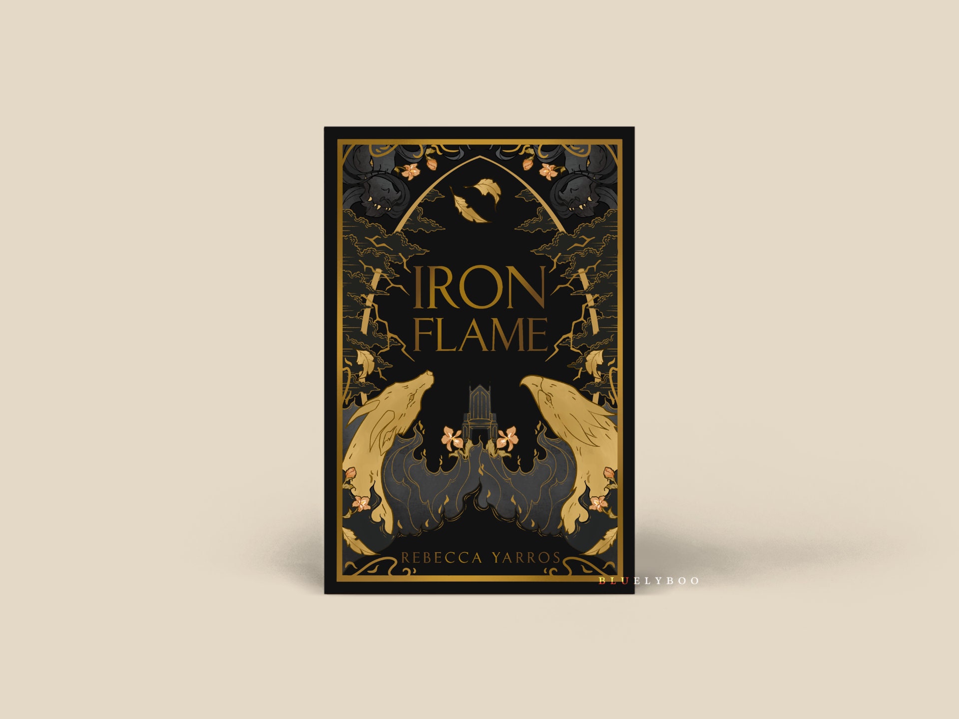 Dust Jacket Fourth Wing, Iron Flame - Officially Licensed Book Cover Bookish