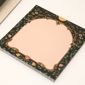 Lily Memopad - 10.5cm Square Notepad 50 pages Cute Stationery Bujo Memo Sheets Pad Sticky Note