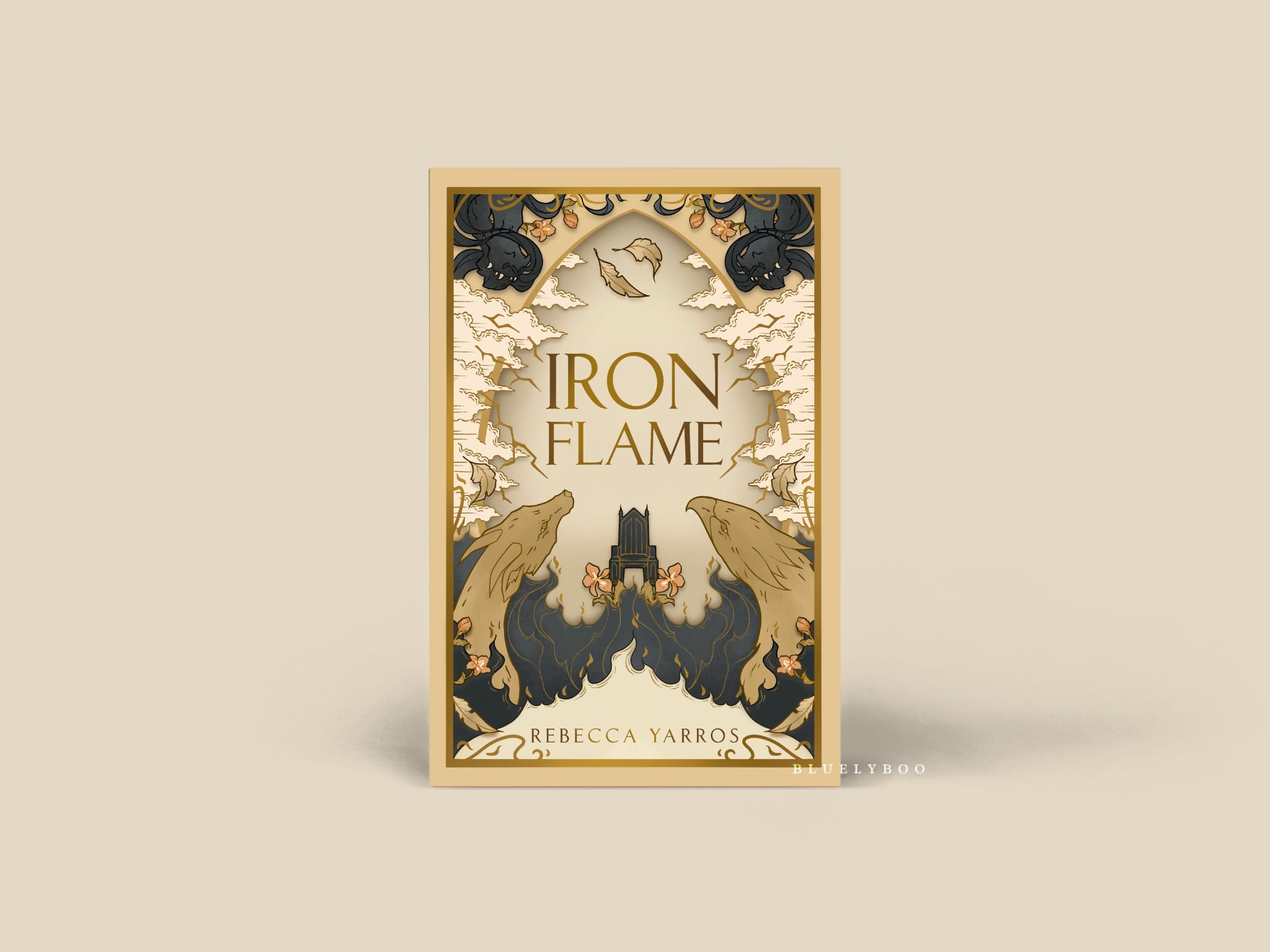 Dust Jacket Fourth Wing, Iron Flame - Officially Licensed Book Cover Bookish