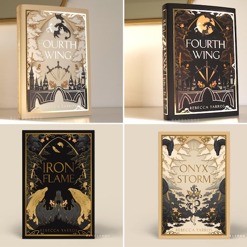 Dust Jacket Fourth Wing, Iron Flame, Onyx Storm - Officially