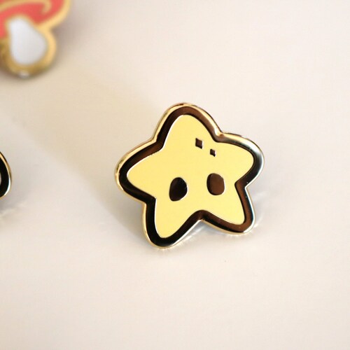 Star Mini Pin Celestial Cute Small Yellow Gold Kawaii Board Etsy