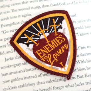 Enemies to Lovers Patch 7cm  - Fantasy Romance Bookish Reader Embroidered Patch