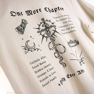 One More Chapter T-Shirt Vintage White -  Organic Cotton Romance Trope Fantasy Romantasy Bookish Reader Cotton