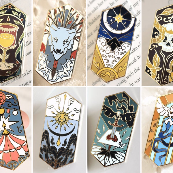 Fantasy Pin - Enamel Pin Badge Bookish Book Fantasy Golden Story Drink