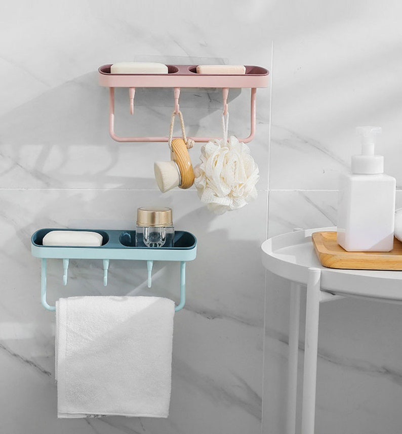 Drain Tray Soap HolderSoap Dish With Hook Plastic Soap Etsy