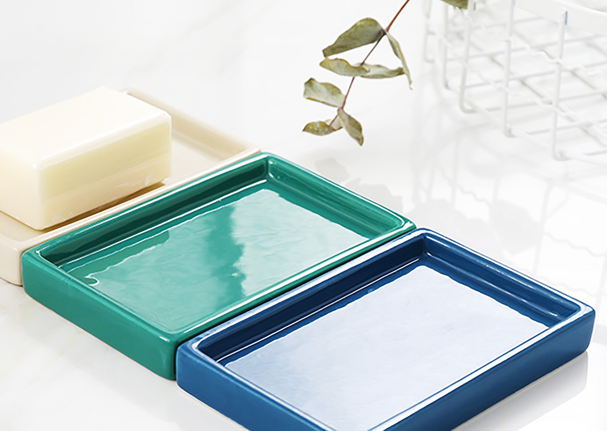 Rectangle Ceramic Soap DishCeramic Soap DishEnvironmentally Etsy