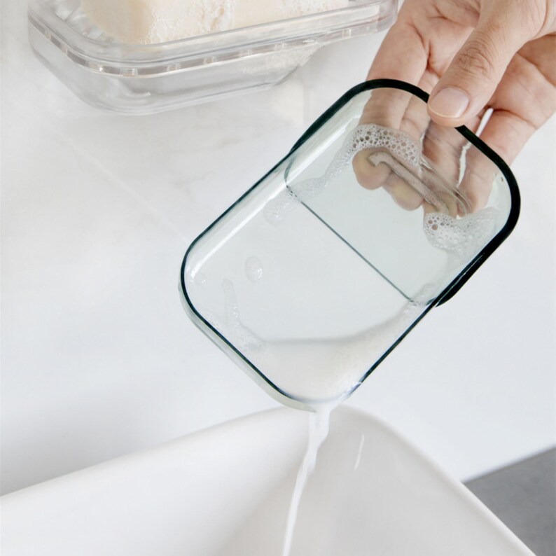 DoubleDrain Soap DishTransparent Soap DishDetachable Soap Etsy