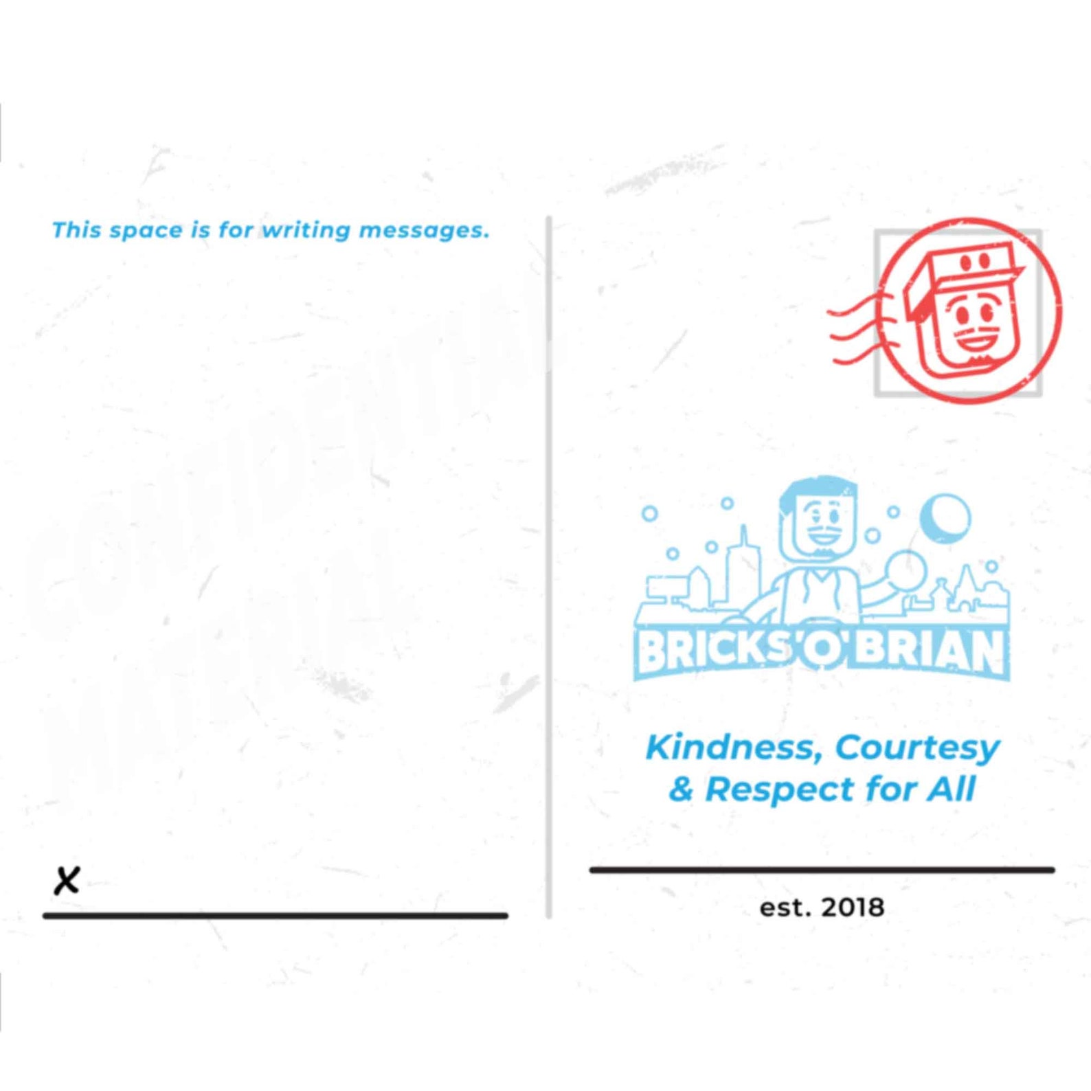 Bricks 'O' Brian AUTOGRAPHED Postcard Etsy