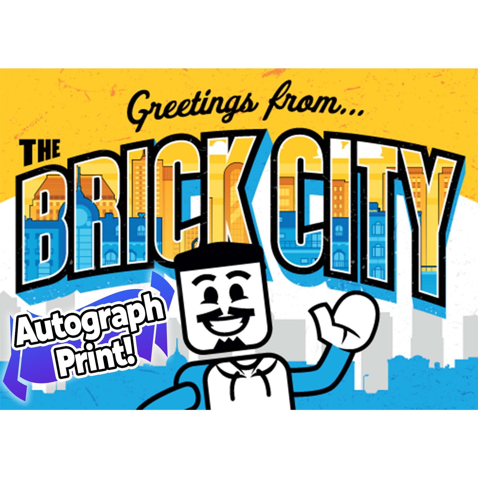 Bricks 'O' Brian AUTOGRAPHED Postcard Etsy