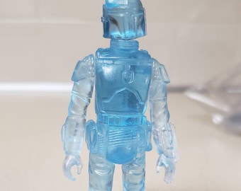 Ice Blue Harvest Boba Fett Custom Figure, Hand Poured
