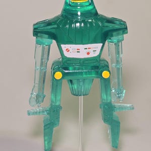X-Ray Maximillian Action Figure, Translucent Green Resin, Handmade Collectible