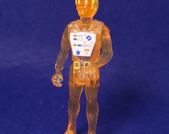 Orange X-Ray Man Handmade Articulated Resin Figure