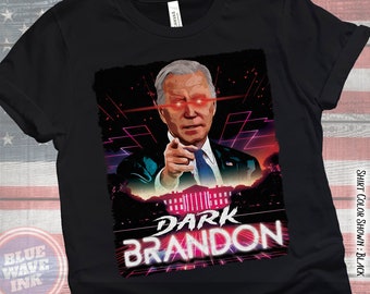 Dark Brandon Shirt | President Biden White House Retrowave Dark Brandon Shirt | Funny Biden Go Brandon Meme Shirt | Anime Dark Brandon Tee