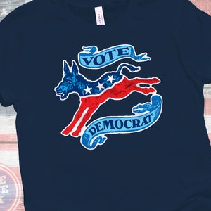 Vote Democrat - Vintage Democrat Donkey Shirt.  Vote Blue in the 2024 Election - Expand the House and Senate
