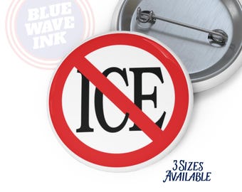 Abolish ICE Button – Anti-ICE Protest Pin, Immigration Justice Badge, No ICE Political Activist Design for Rallies and Marches