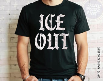 ICE Out T-Shirt – Anti-ICE Protest Design, Abolish ICE Shirt, Progressive Immigration Rights Tee