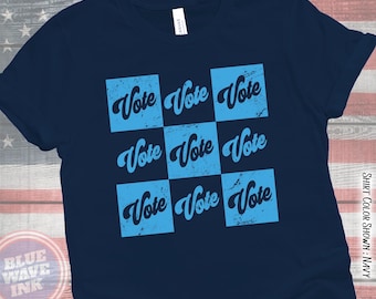 Vote Blue Shirt, Retro Voting T-Shirt, Progressive Democrat Tee, Get Out the Vote Shirt, Midterm Election 2026 Shirt