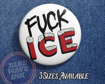 F*ck ICE Protest Button – Anti-ICE Badge, Abolish ICE Pinback, Immigration Rights, Activist Gear, Political Protest Pin
