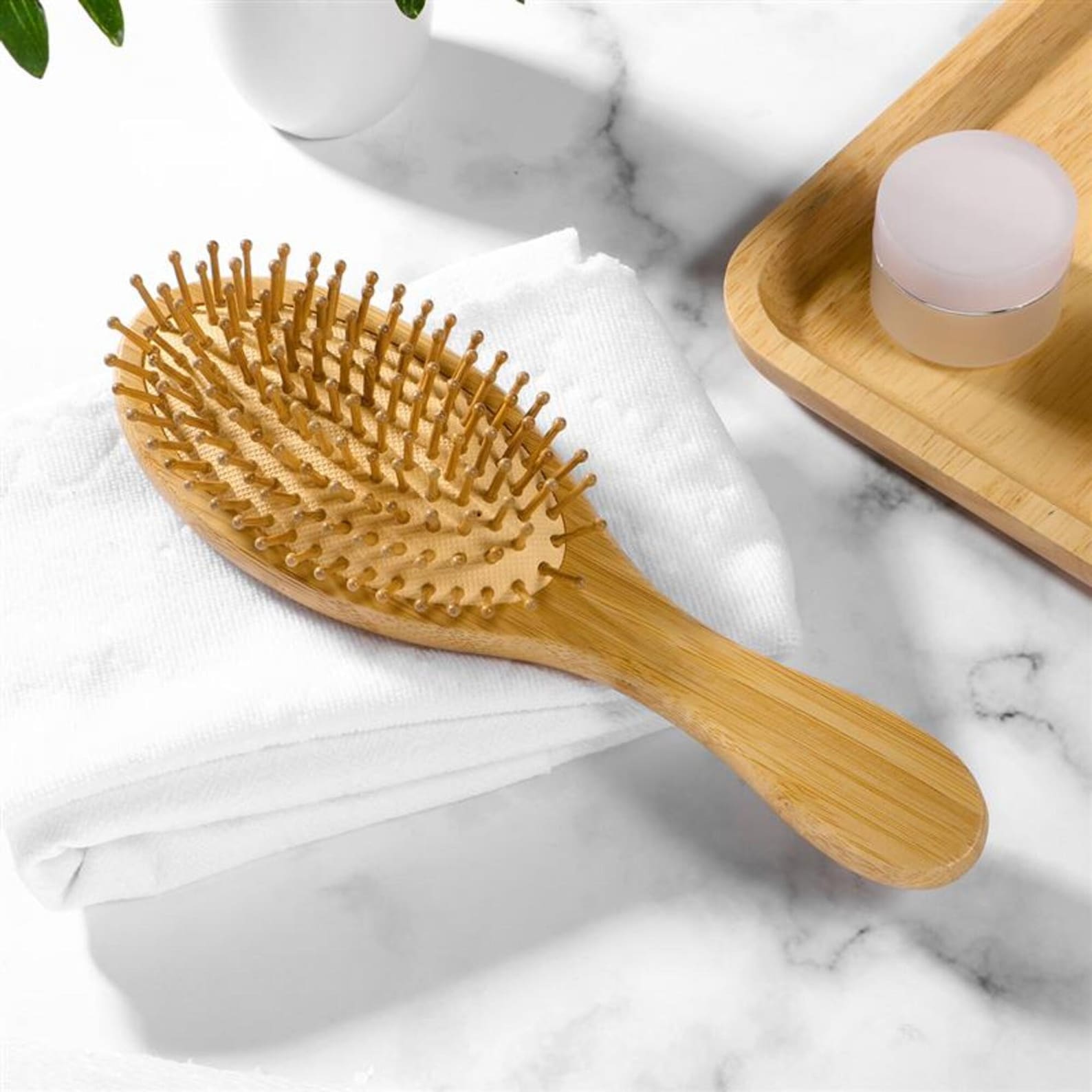 Natural Bamboo Hair Brush Eco Friendly Zero Waste Detangling Etsy