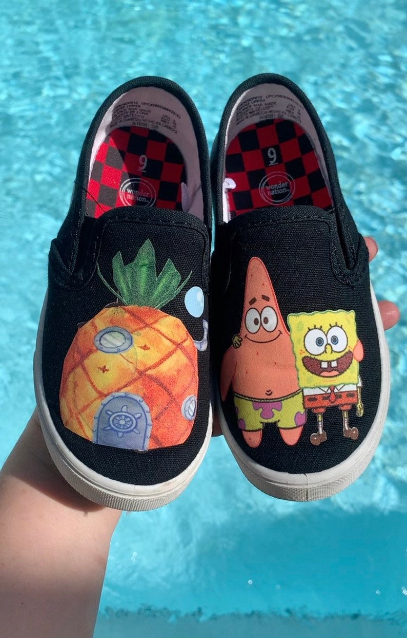 Chaussures Spongebob chaussures bob éponge chaussures pour Etsy