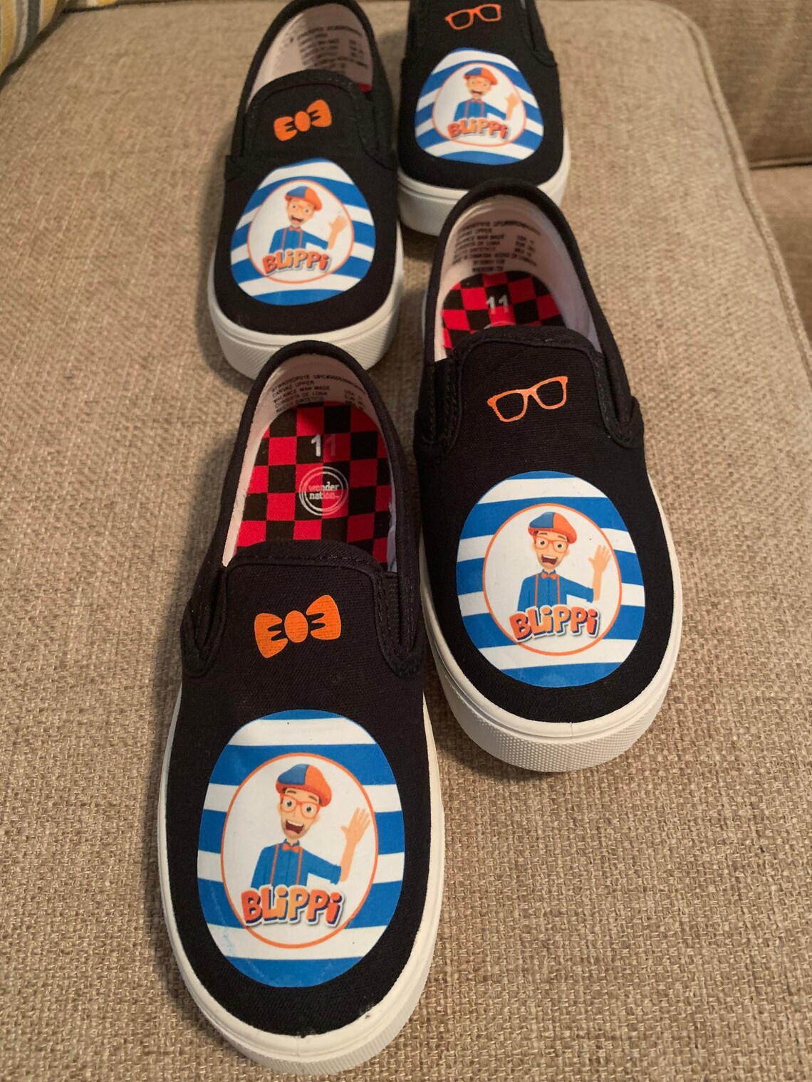 custom blippi shoes