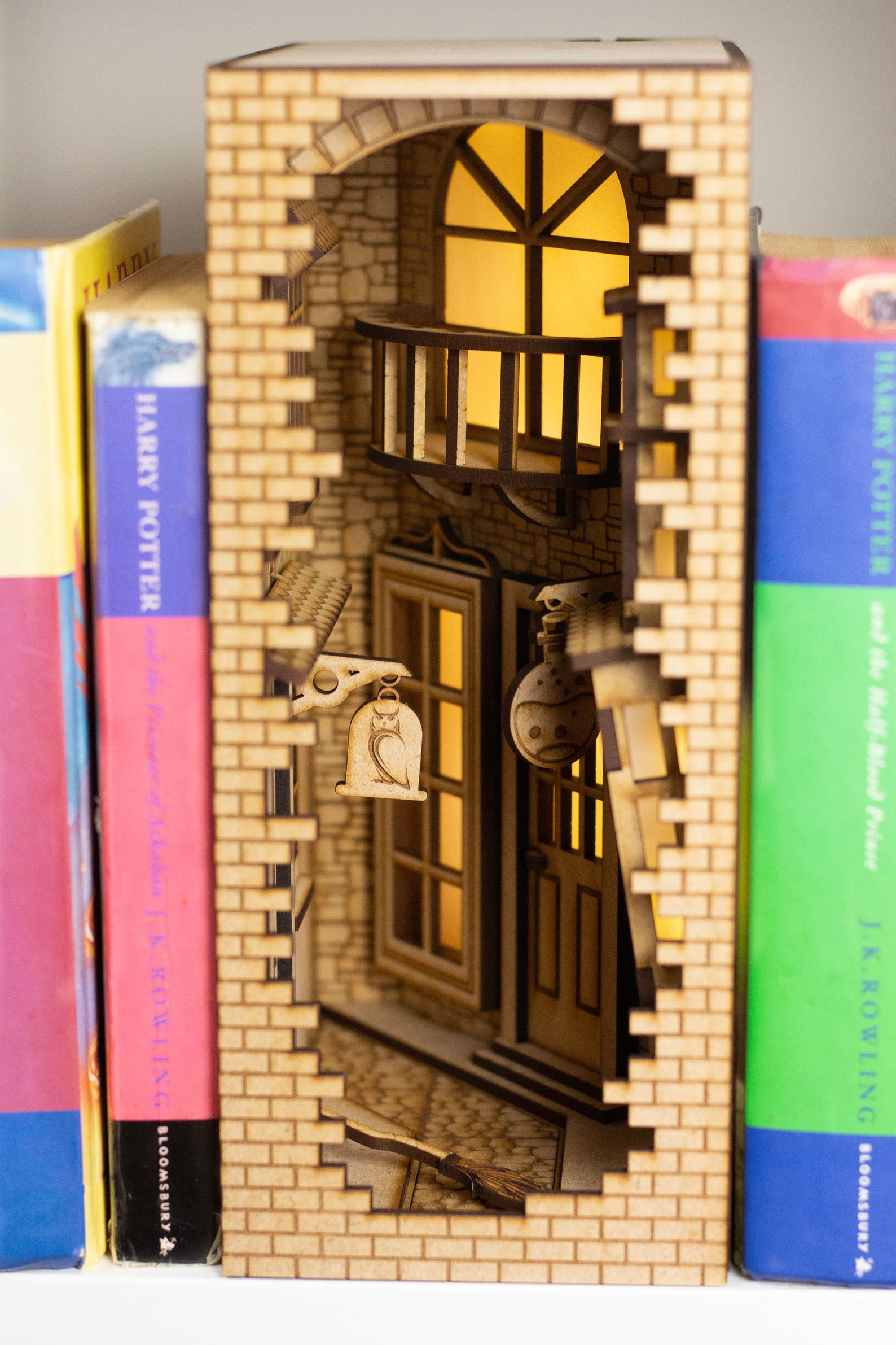 Magic Alley Book Nook DIY Kit Diagon Alley Style BookNook Etsy
