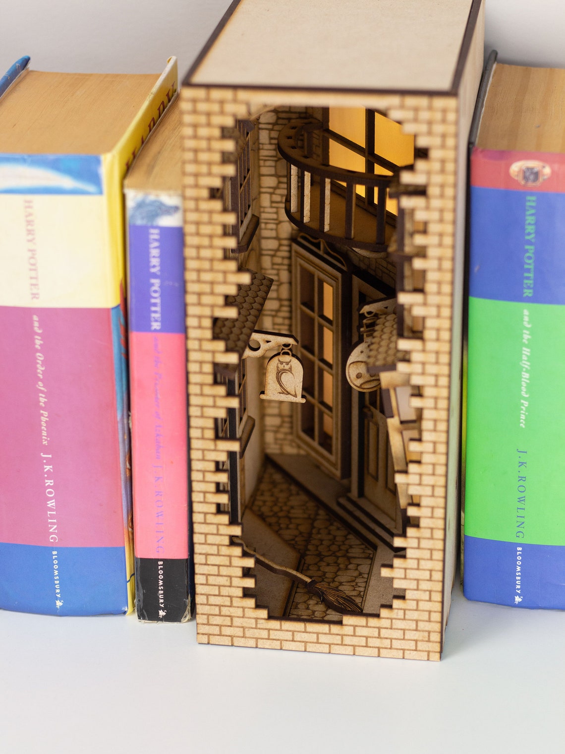 Magic Alley Book Nook DIY Kit Diagon Alley Style BookNook Etsy