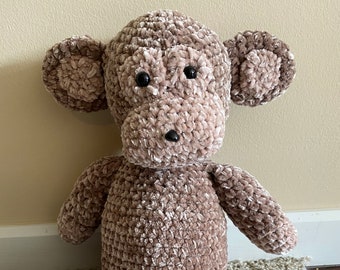 Crochet Velvet Monkey Plushie