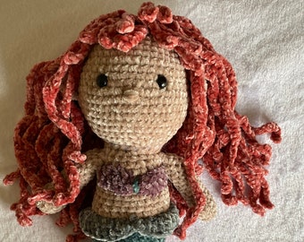 Crochet Velvet Mermaid Plushie