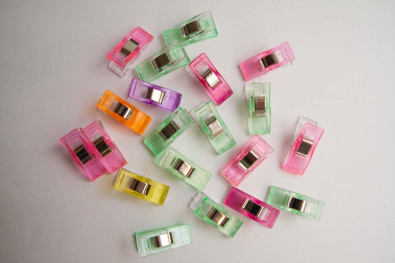 20 Mini Sewing Clips Quilting Clips Fabric Clamps Binder Etsy