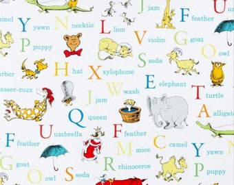 12 Yd Vintage Hoffman \u201cLollipops\u201d Kids ABC\u2019s Numbers Cotton Fabric