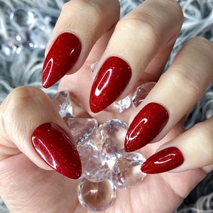 Bombshell | Press-On Nails | Fake Nails | Handmade Press-Ons | Bling Nails | Drag Nails | Coffin Nails | Press On Nails | Glue On Nails