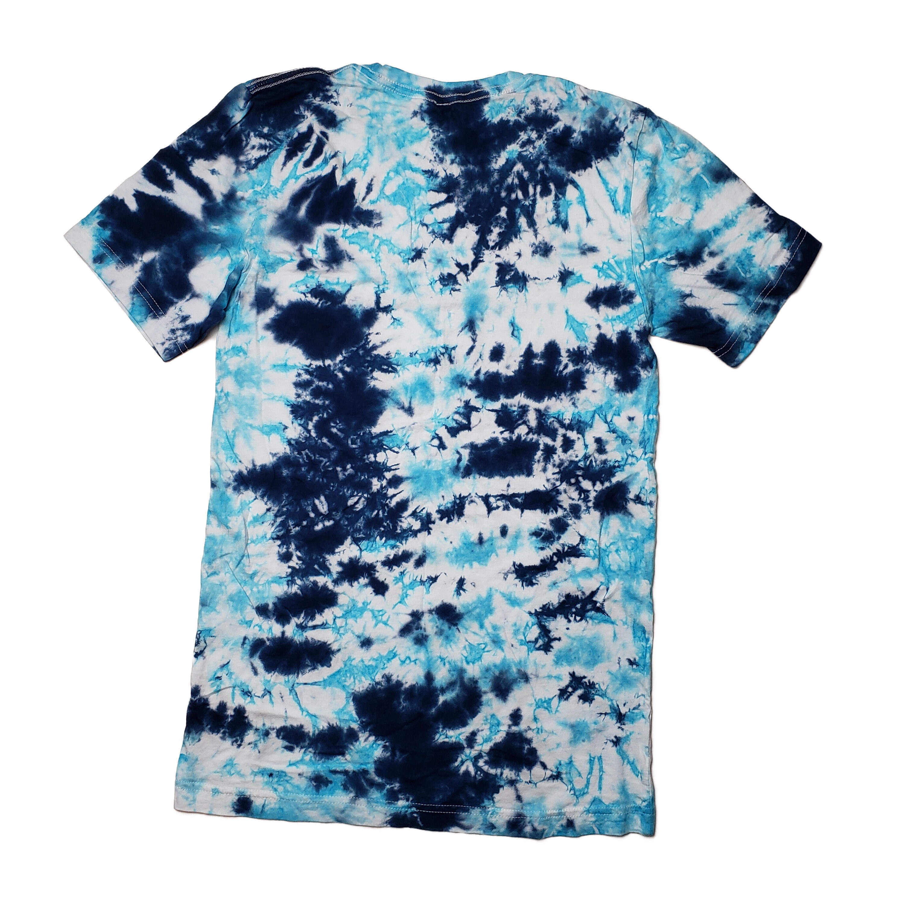 Tie-Dye T-Shirt Scattered Blues Short Sleeve | Etsy
