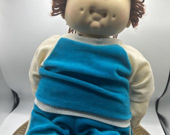 Muñeca Cabbage Patch Baby vintage de ojos marrones de 1984 de Coleco