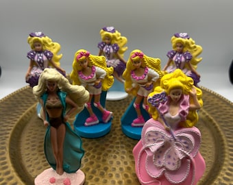Lote VINTAGE de juguetes Barbie de la Cajita Feliz de McDonald's de los años 90