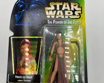 VINTAGE Star Wars Macht der Macht: Prinzessin Leia Organa 3,75 Zoll Figur 1997