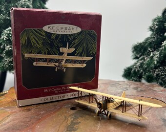 Serie Sky’s the Limit VINTAGE Hallmark n.° 2: Adorno de recuerdo Curtiss JN-4D “Jenny” de 1917, 1998